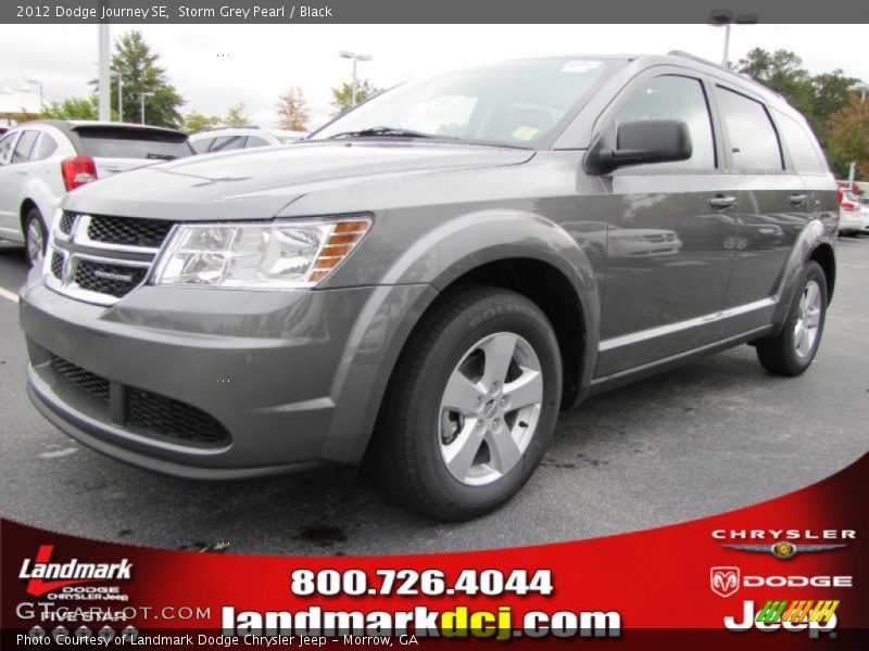 Storm Grey Pearl / Black 2012 Dodge Journey SE