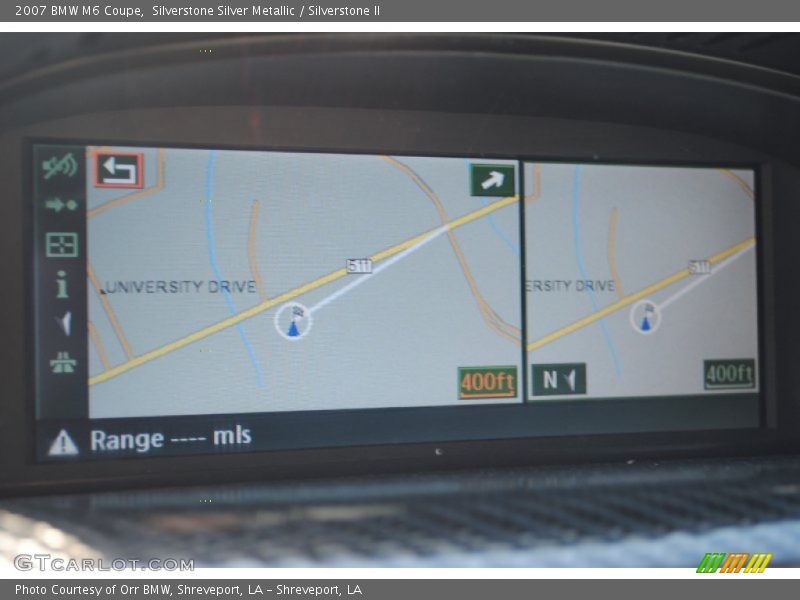 Navigation of 2007 M6 Coupe