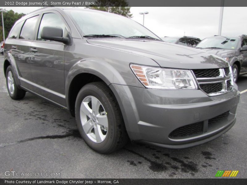 Storm Grey Pearl / Black 2012 Dodge Journey SE