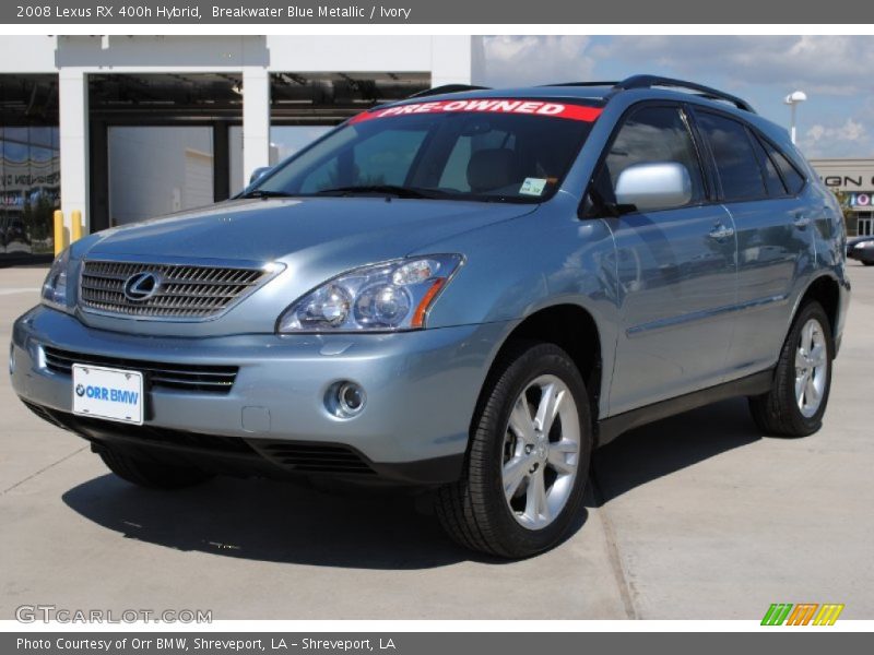 Breakwater Blue Metallic / Ivory 2008 Lexus RX 400h Hybrid