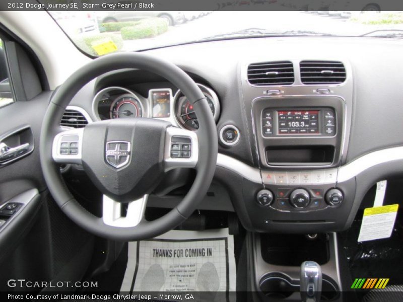 Storm Grey Pearl / Black 2012 Dodge Journey SE