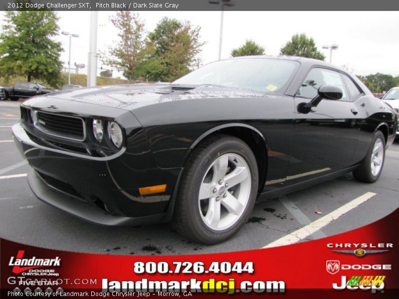 Pitch Black / Dark Slate Gray 2012 Dodge Challenger SXT