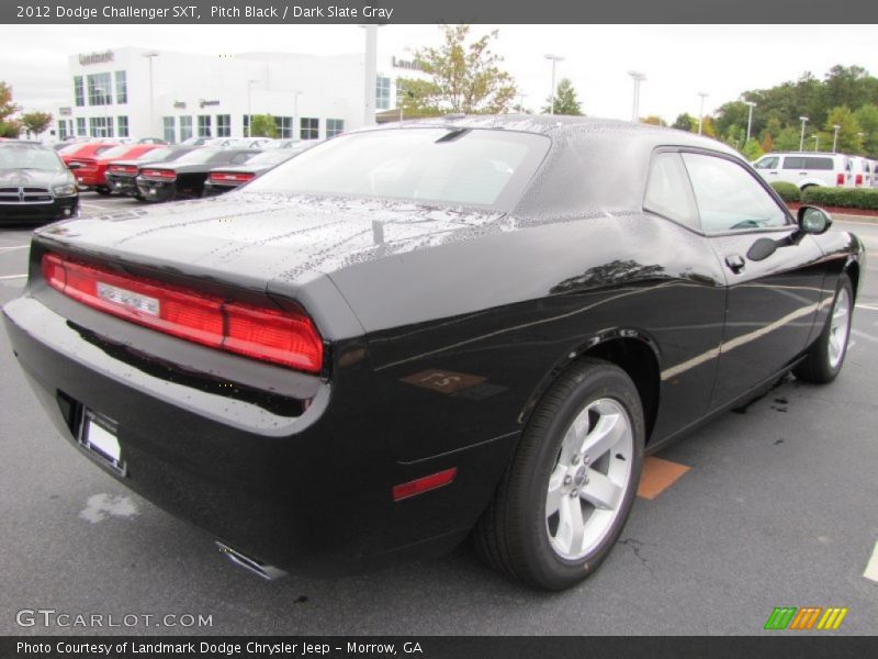 Pitch Black / Dark Slate Gray 2012 Dodge Challenger SXT