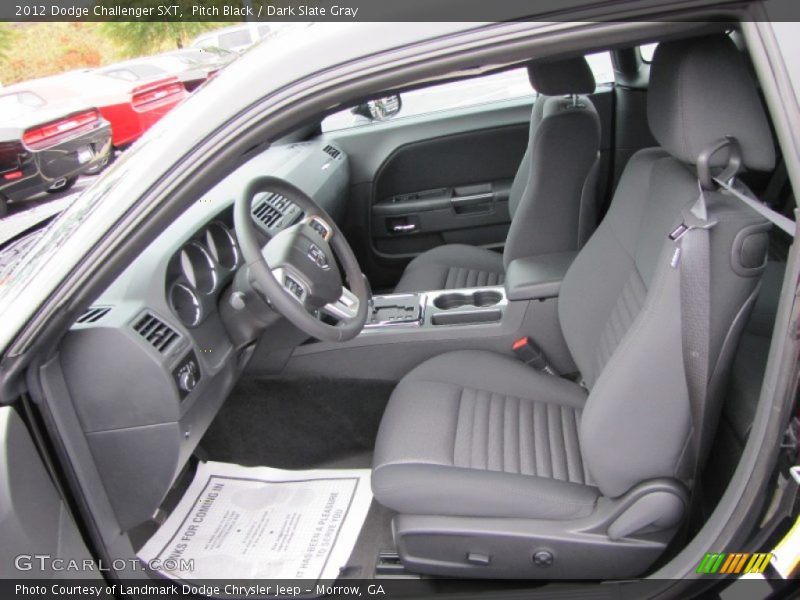 Pitch Black / Dark Slate Gray 2012 Dodge Challenger SXT