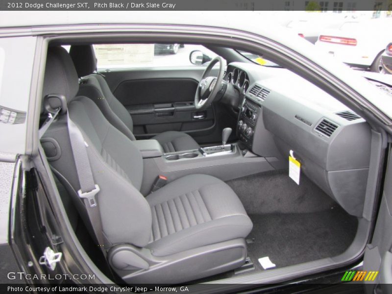 Pitch Black / Dark Slate Gray 2012 Dodge Challenger SXT