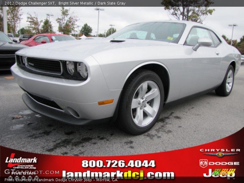 Bright Silver Metallic / Dark Slate Gray 2012 Dodge Challenger SXT