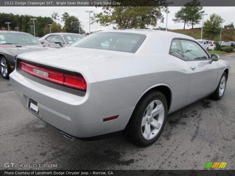 Bright Silver Metallic / Dark Slate Gray 2012 Dodge Challenger SXT