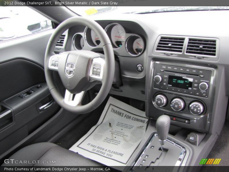 Bright Silver Metallic / Dark Slate Gray 2012 Dodge Challenger SXT