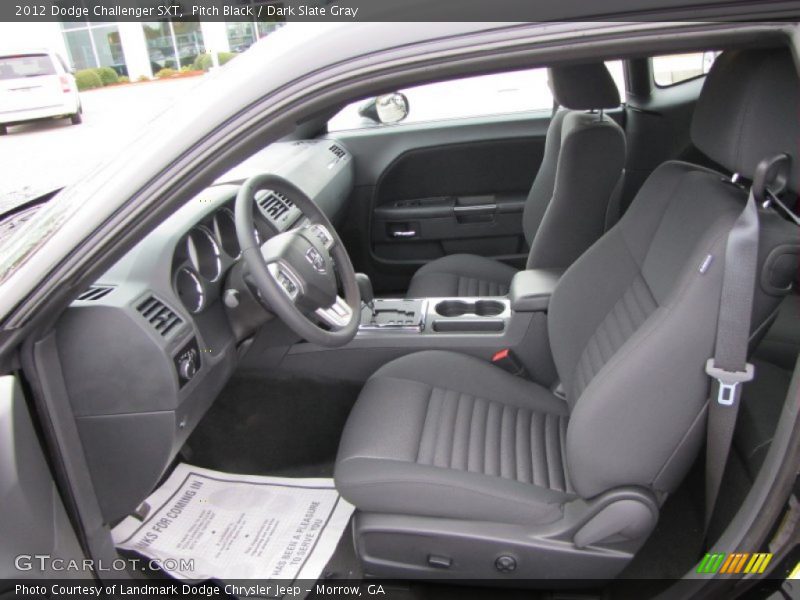 Pitch Black / Dark Slate Gray 2012 Dodge Challenger SXT