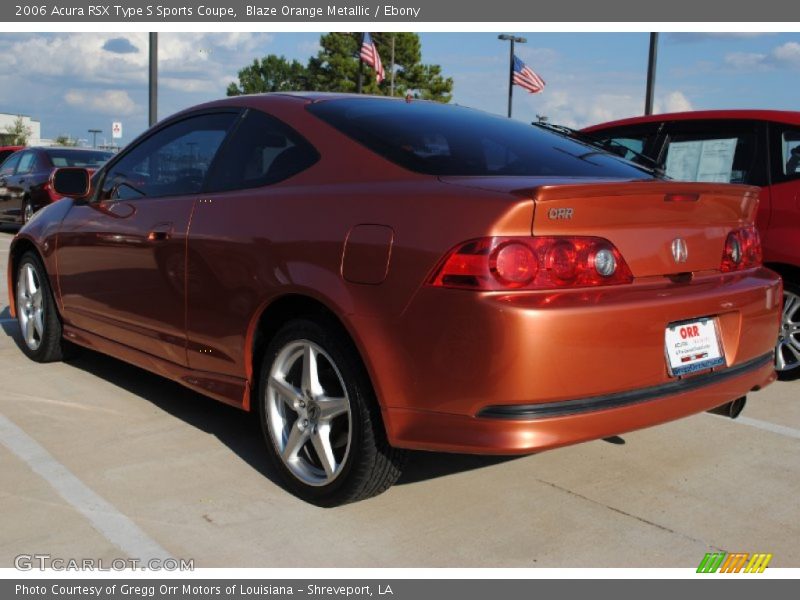  2006 RSX Type S Sports Coupe Blaze Orange Metallic