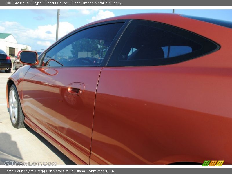Blaze Orange Metallic / Ebony 2006 Acura RSX Type S Sports Coupe