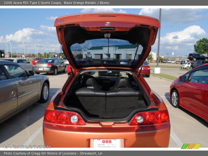 Blaze Orange Metallic / Ebony 2006 Acura RSX Type S Sports Coupe