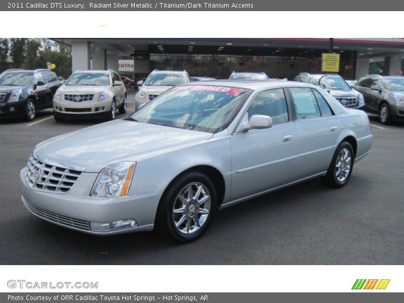 Radiant Silver Metallic / Titanium/Dark Titanium Accents 2011 Cadillac DTS Luxury