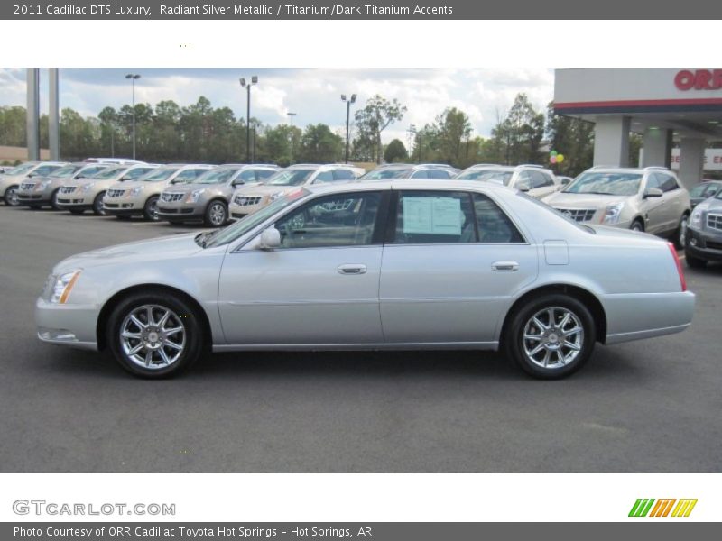 Radiant Silver Metallic / Titanium/Dark Titanium Accents 2011 Cadillac DTS Luxury