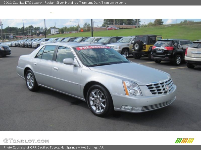 Radiant Silver Metallic / Titanium/Dark Titanium Accents 2011 Cadillac DTS Luxury