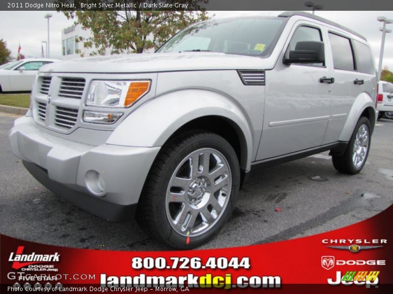 Bright Silver Metallic / Dark Slate Gray 2011 Dodge Nitro Heat