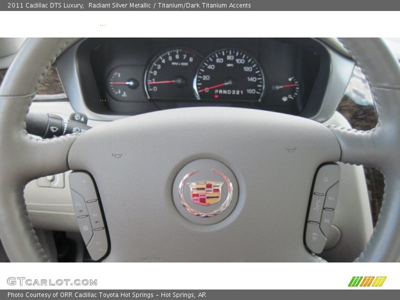 Radiant Silver Metallic / Titanium/Dark Titanium Accents 2011 Cadillac DTS Luxury