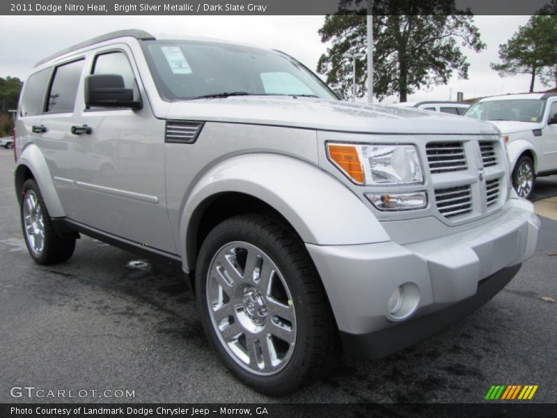 Bright Silver Metallic / Dark Slate Gray 2011 Dodge Nitro Heat
