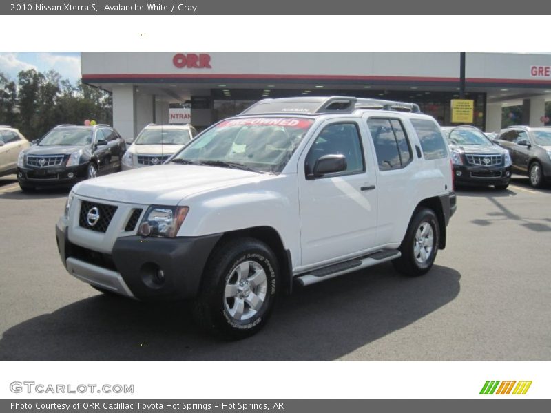 Avalanche White / Gray 2010 Nissan Xterra S