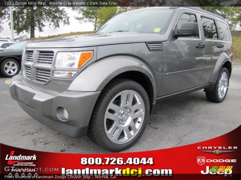 Mineral Gray Metallic / Dark Slate Gray 2011 Dodge Nitro Heat