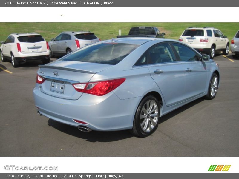 Iridescent Silver Blue Metallic / Black 2011 Hyundai Sonata SE