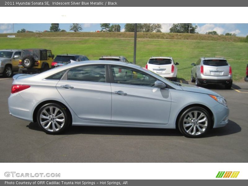 Iridescent Silver Blue Metallic / Black 2011 Hyundai Sonata SE