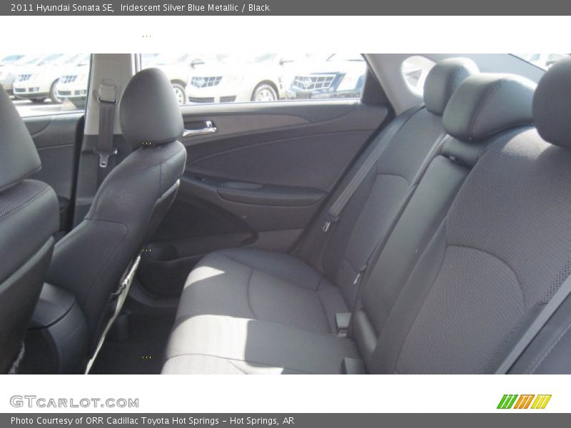 Iridescent Silver Blue Metallic / Black 2011 Hyundai Sonata SE