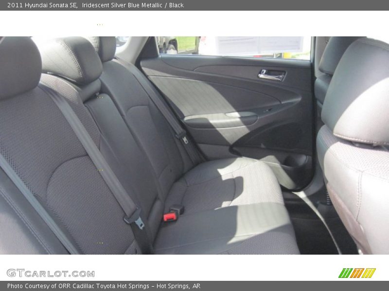 Iridescent Silver Blue Metallic / Black 2011 Hyundai Sonata SE