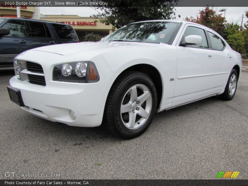 Stone White / Dark Slate Gray 2010 Dodge Charger SXT
