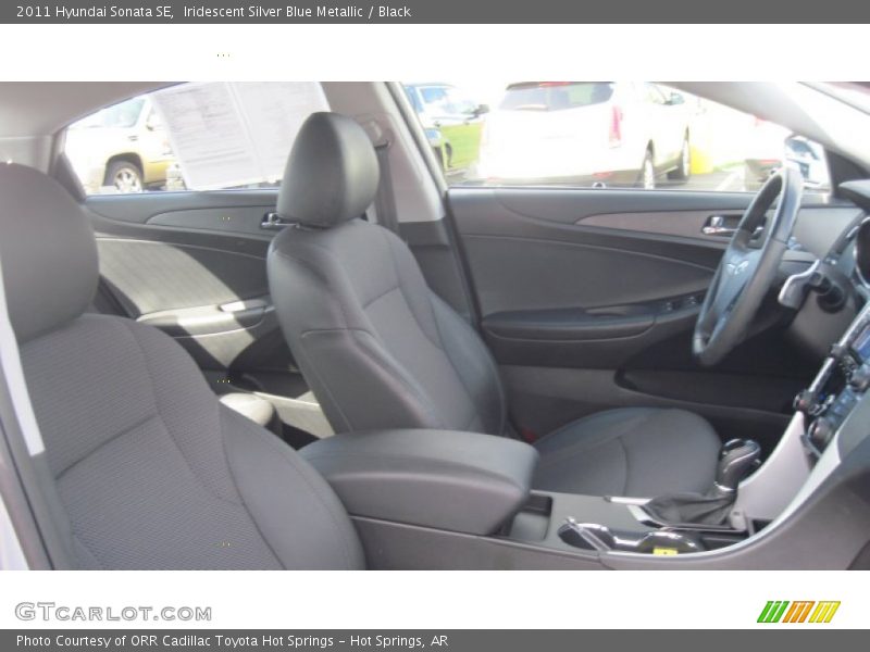 Iridescent Silver Blue Metallic / Black 2011 Hyundai Sonata SE
