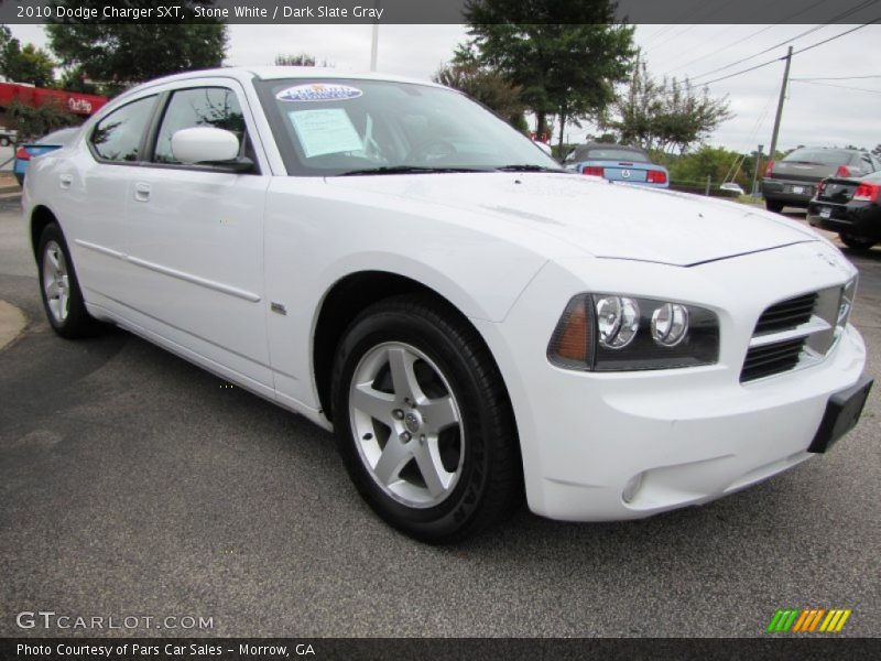 Stone White / Dark Slate Gray 2010 Dodge Charger SXT