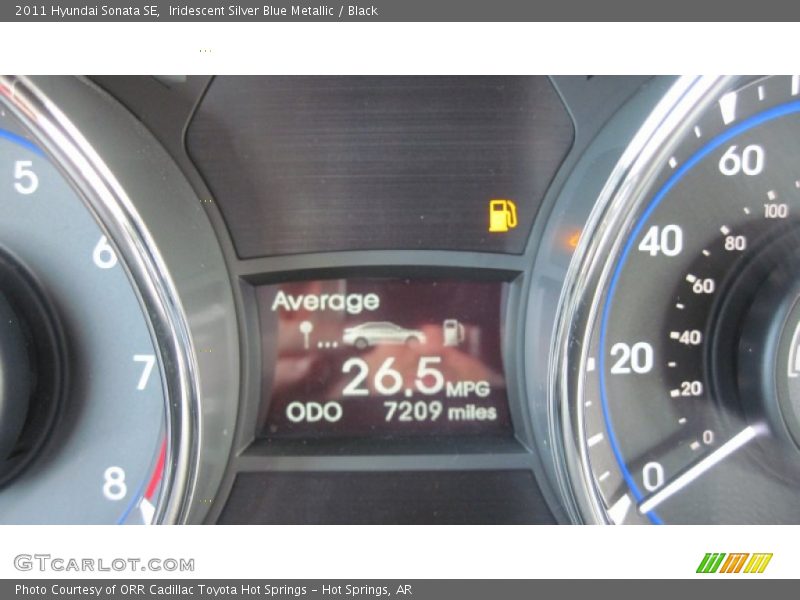 Iridescent Silver Blue Metallic / Black 2011 Hyundai Sonata SE