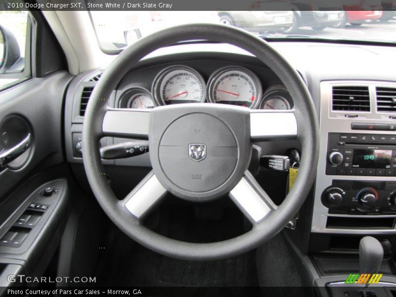 Stone White / Dark Slate Gray 2010 Dodge Charger SXT