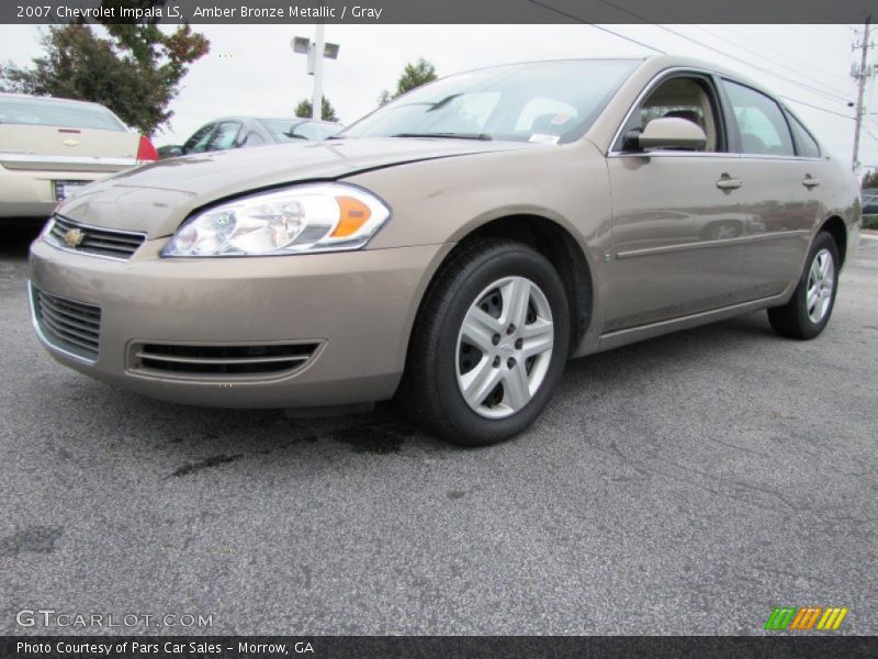 Amber Bronze Metallic / Gray 2007 Chevrolet Impala LS