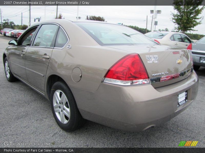 Amber Bronze Metallic / Gray 2007 Chevrolet Impala LS