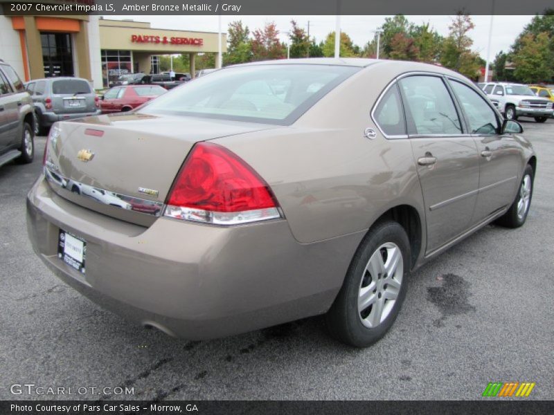 Amber Bronze Metallic / Gray 2007 Chevrolet Impala LS