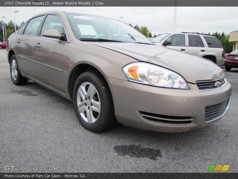 Amber Bronze Metallic / Gray 2007 Chevrolet Impala LS