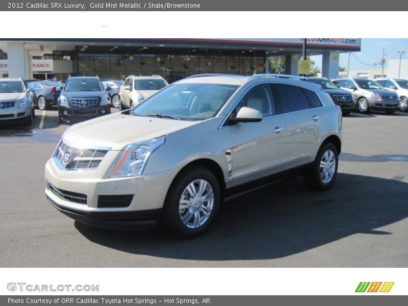 Gold Mist Metallic / Shale/Brownstone 2012 Cadillac SRX Luxury