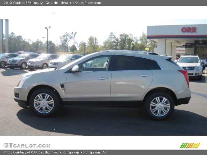 Gold Mist Metallic / Shale/Brownstone 2012 Cadillac SRX Luxury