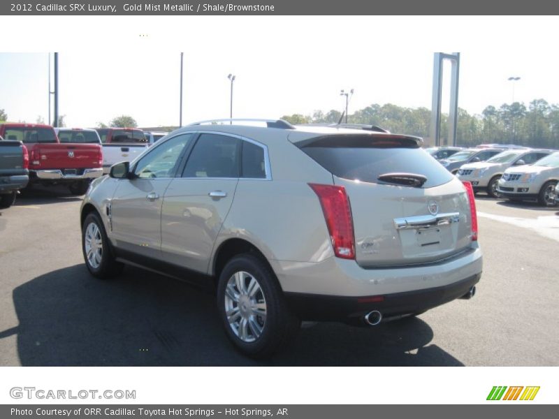 Gold Mist Metallic / Shale/Brownstone 2012 Cadillac SRX Luxury