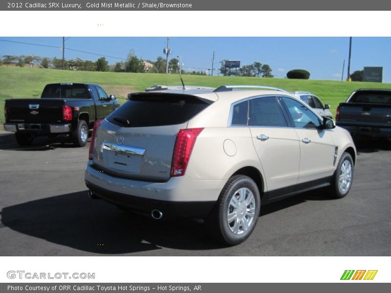 Gold Mist Metallic / Shale/Brownstone 2012 Cadillac SRX Luxury