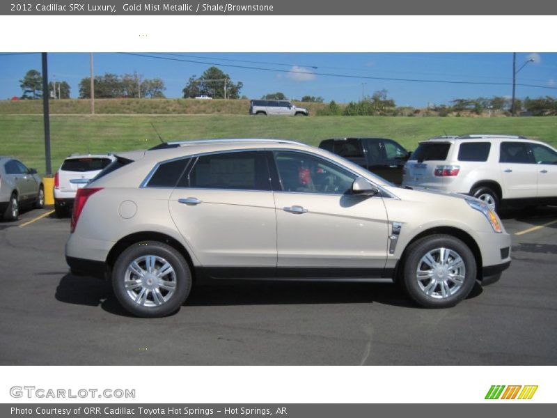 Gold Mist Metallic / Shale/Brownstone 2012 Cadillac SRX Luxury