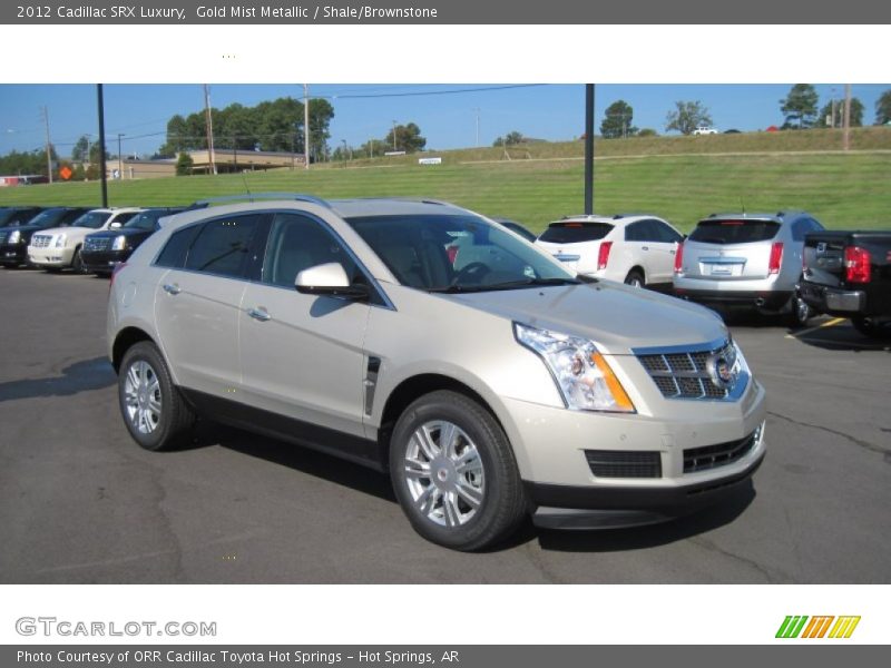 Gold Mist Metallic / Shale/Brownstone 2012 Cadillac SRX Luxury