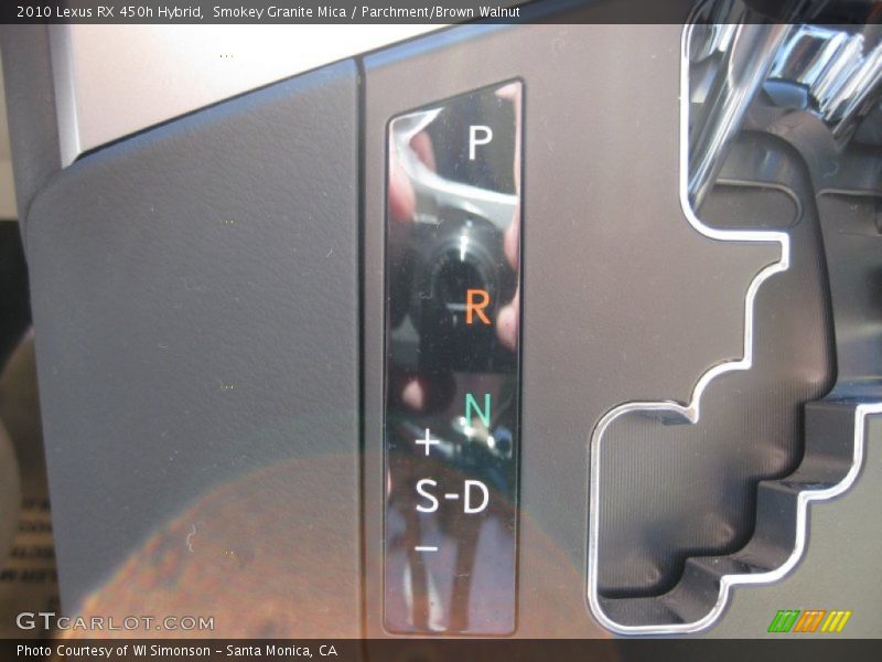 Smokey Granite Mica / Parchment/Brown Walnut 2010 Lexus RX 450h Hybrid