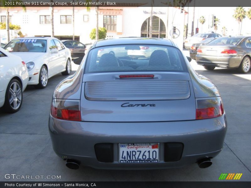 Seal Grey Metallic / Black 2001 Porsche 911 Carrera Coupe