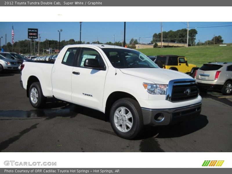 Super White / Graphite 2012 Toyota Tundra Double Cab