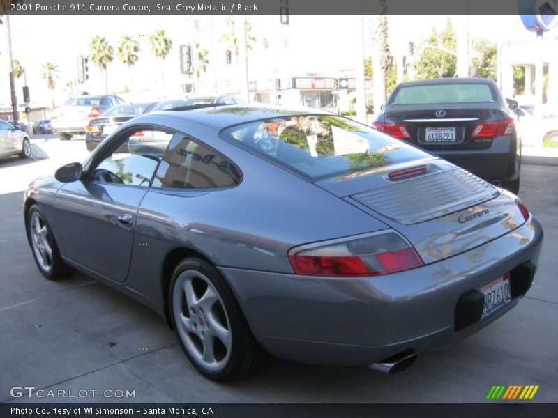 Seal Grey Metallic / Black 2001 Porsche 911 Carrera Coupe