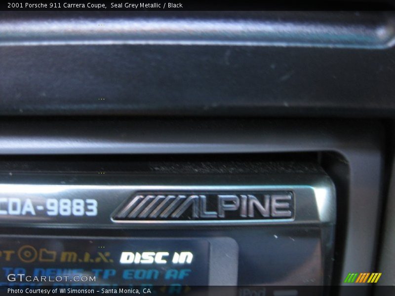 Seal Grey Metallic / Black 2001 Porsche 911 Carrera Coupe