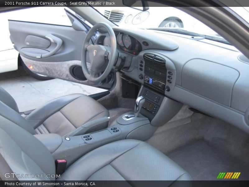 Seal Grey Metallic / Black 2001 Porsche 911 Carrera Coupe