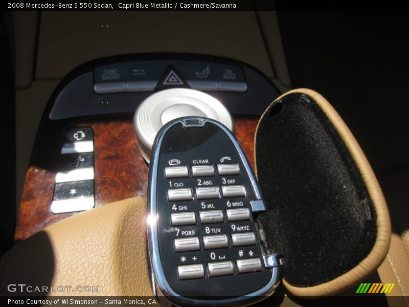 Capri Blue Metallic / Cashmere/Savanna 2008 Mercedes-Benz S 550 Sedan
